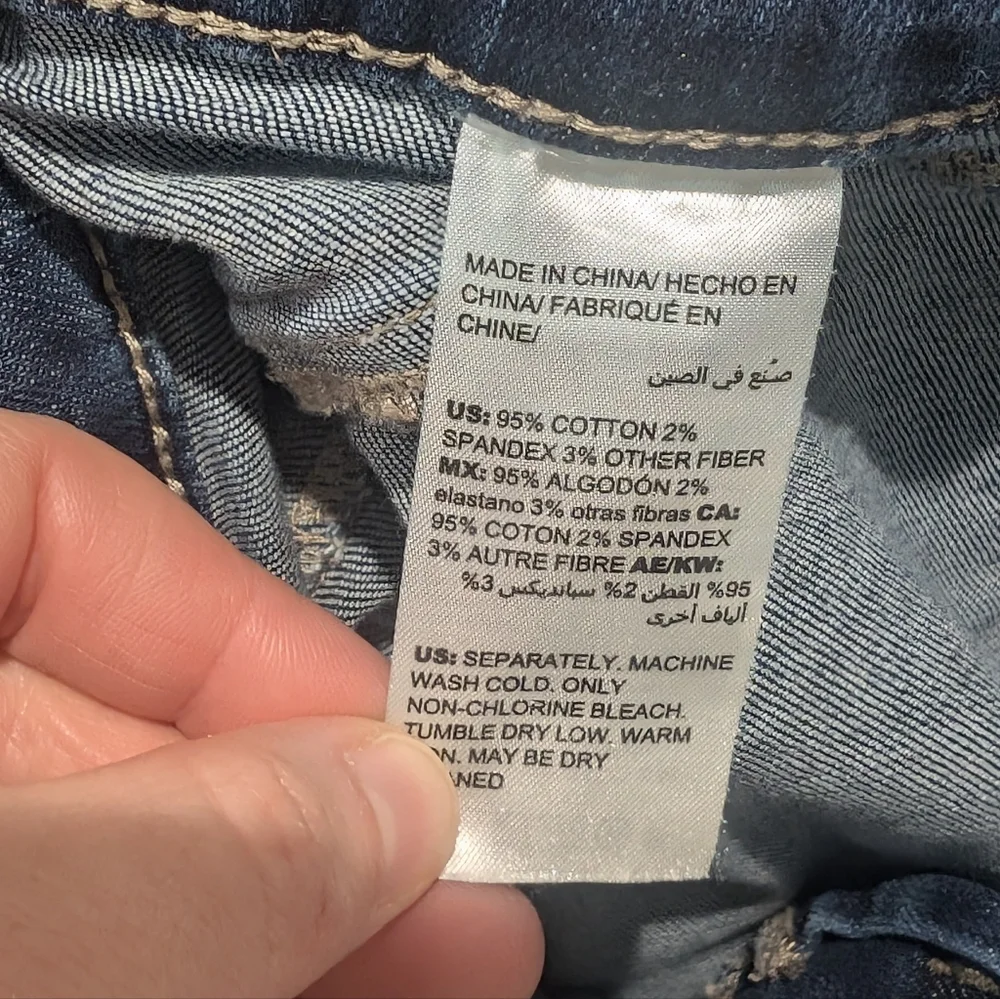 Chico's Dark Wash Boyfriend Jeans size 10 - Picture 4 of 4